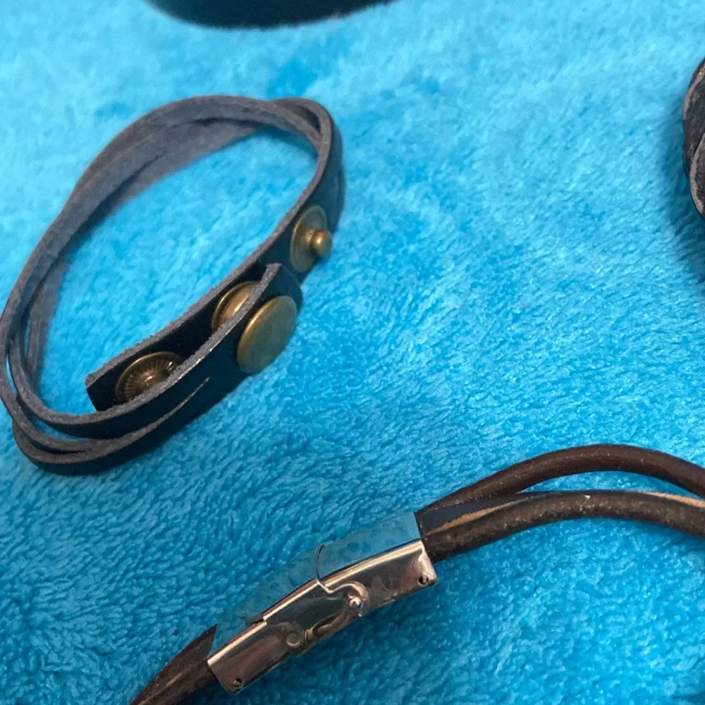 Set of 3 men’s bracelets - Picture 3 of 4